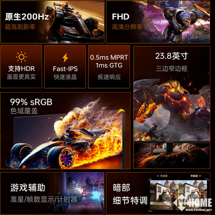 机械师推MJF24F200电竞显示器必赢官网 200Hz高刷国补466元(图2)